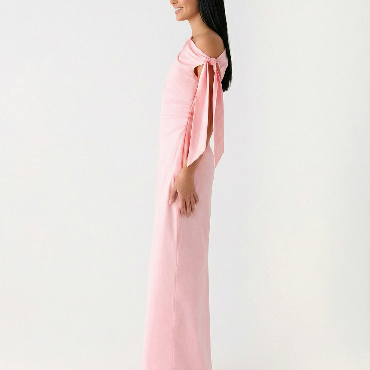 Beth | One-Shoulder Tie Maxi Dress