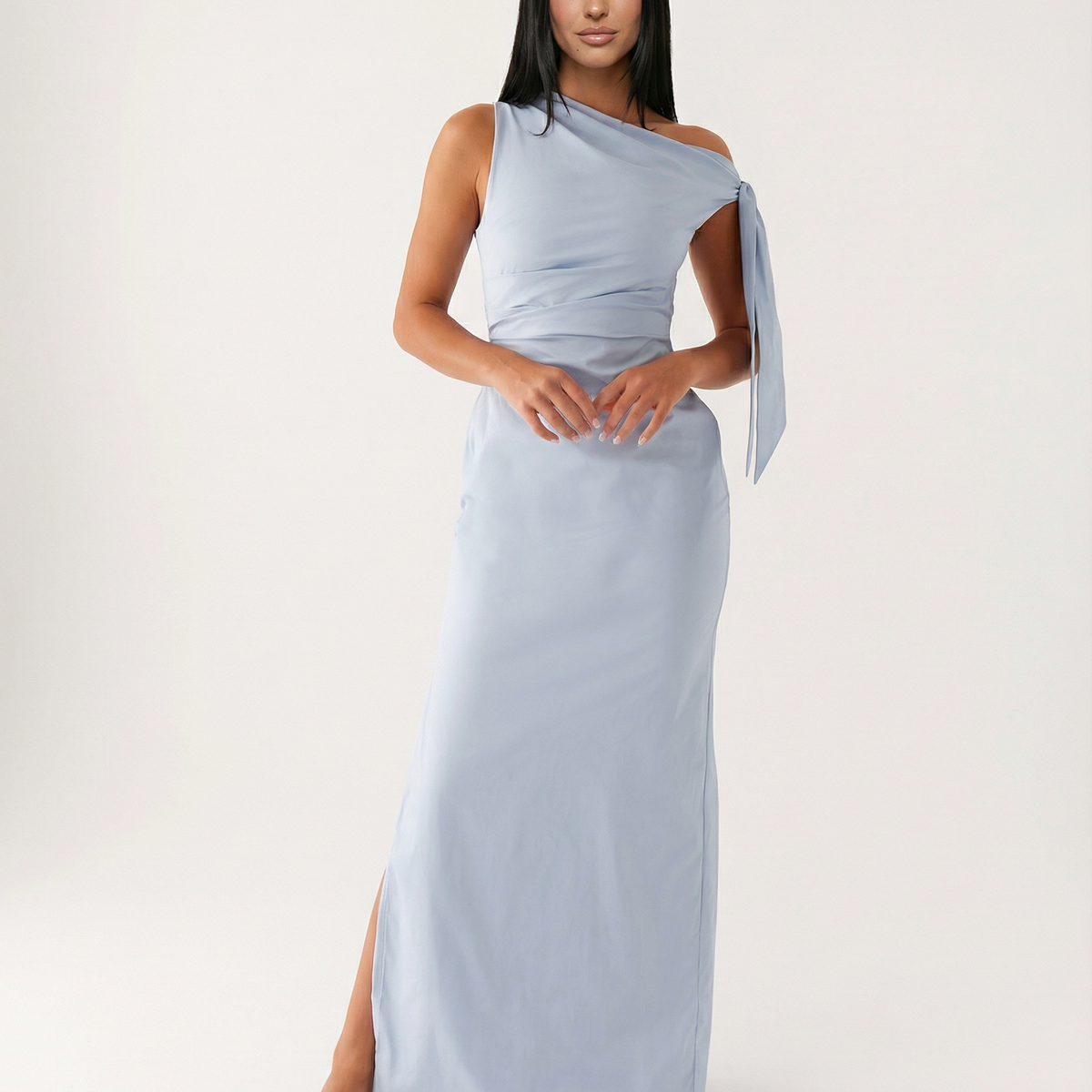 Beth | One-Shoulder Tie Maxi Dress