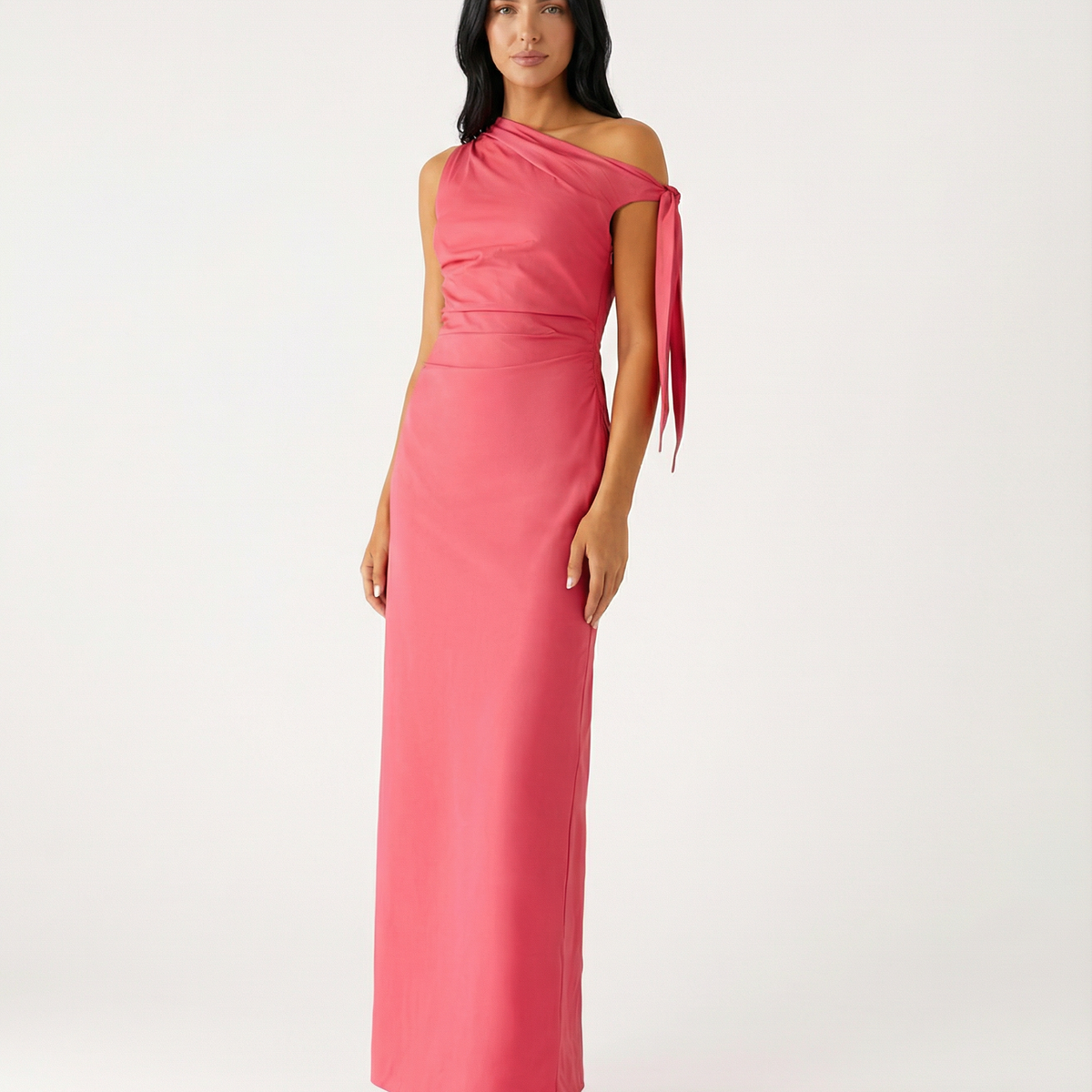 Beth | One-Shoulder Tie Maxi Dress