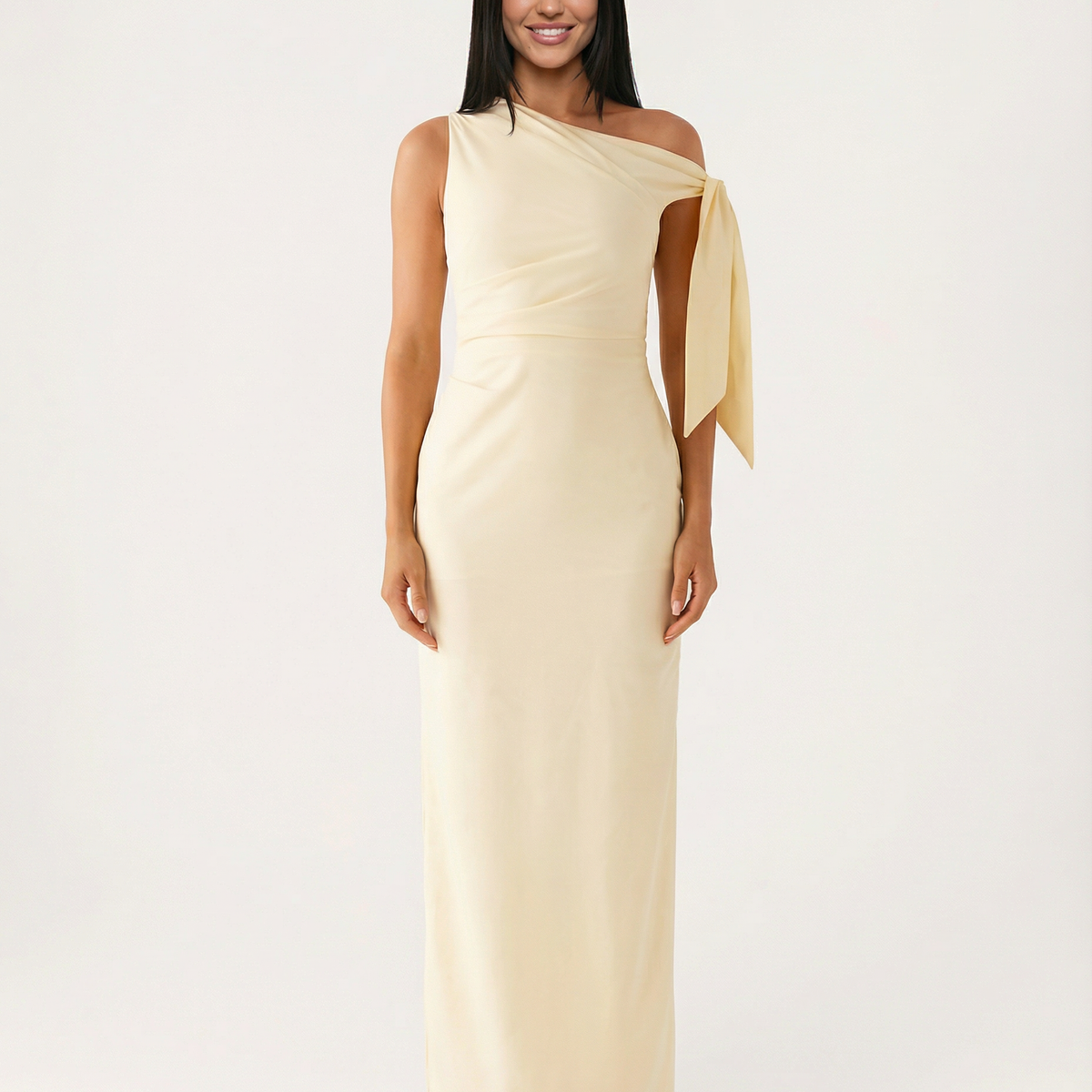 Beth | One-Shoulder Tie Maxi Dress