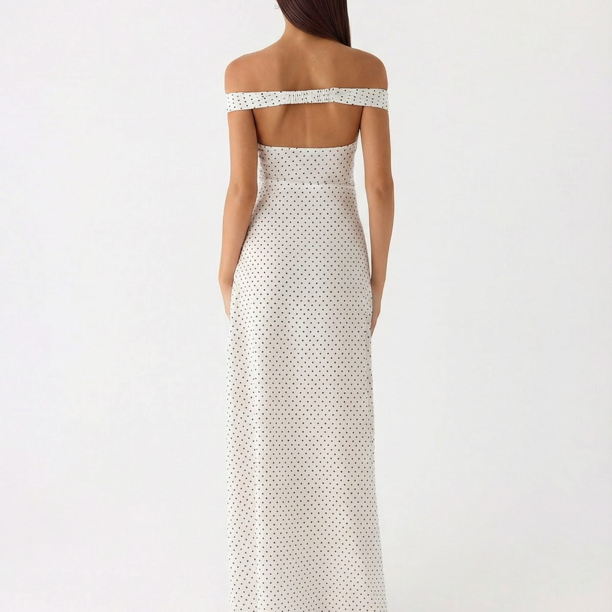 Eileen | Off-Shoulder Maxi Dress with Sweetheart Neckline