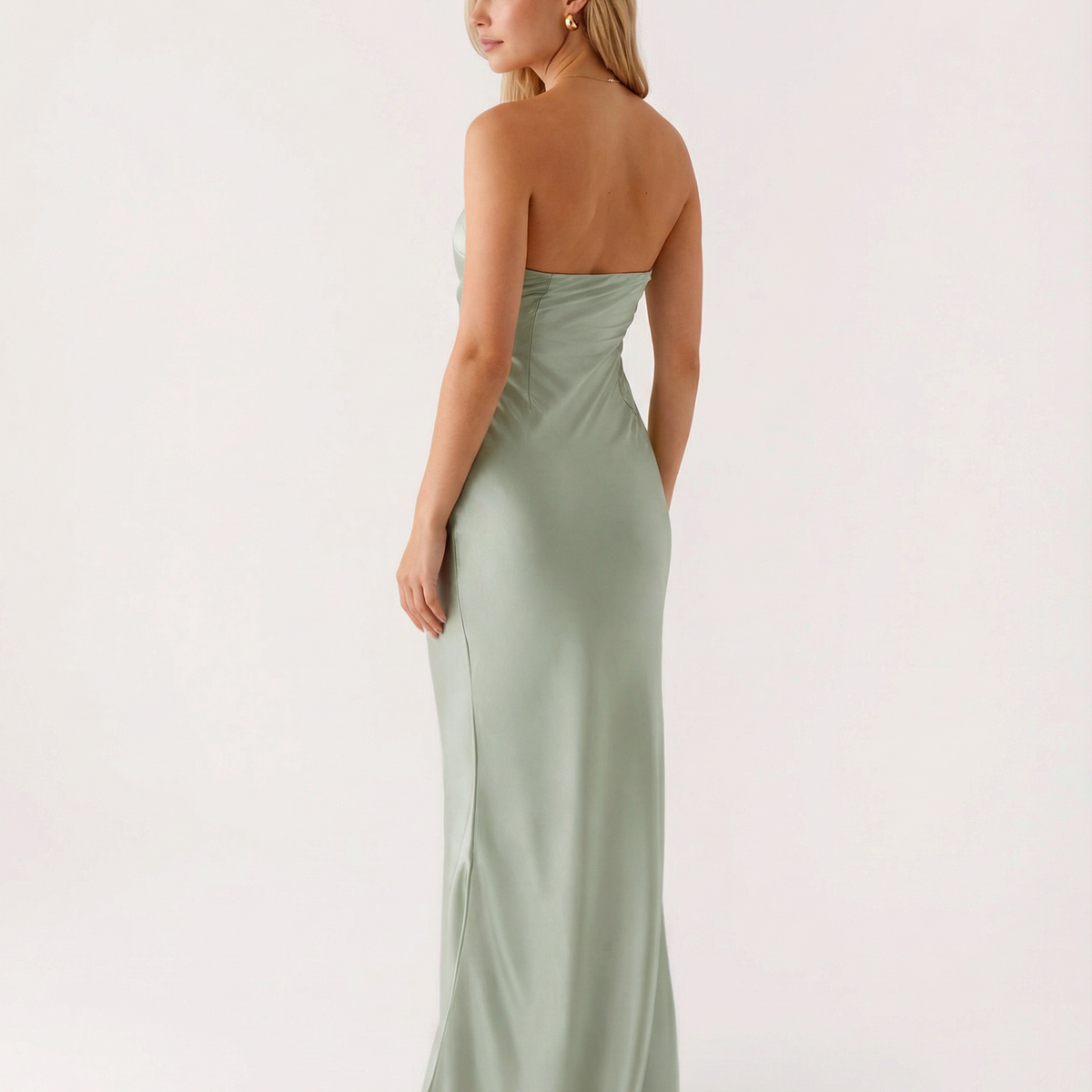 Rosario | Strapless Maxi Dress with Open Back