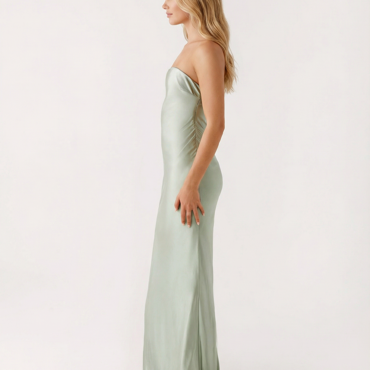 Rosario | Strapless Maxi Dress with Open Back