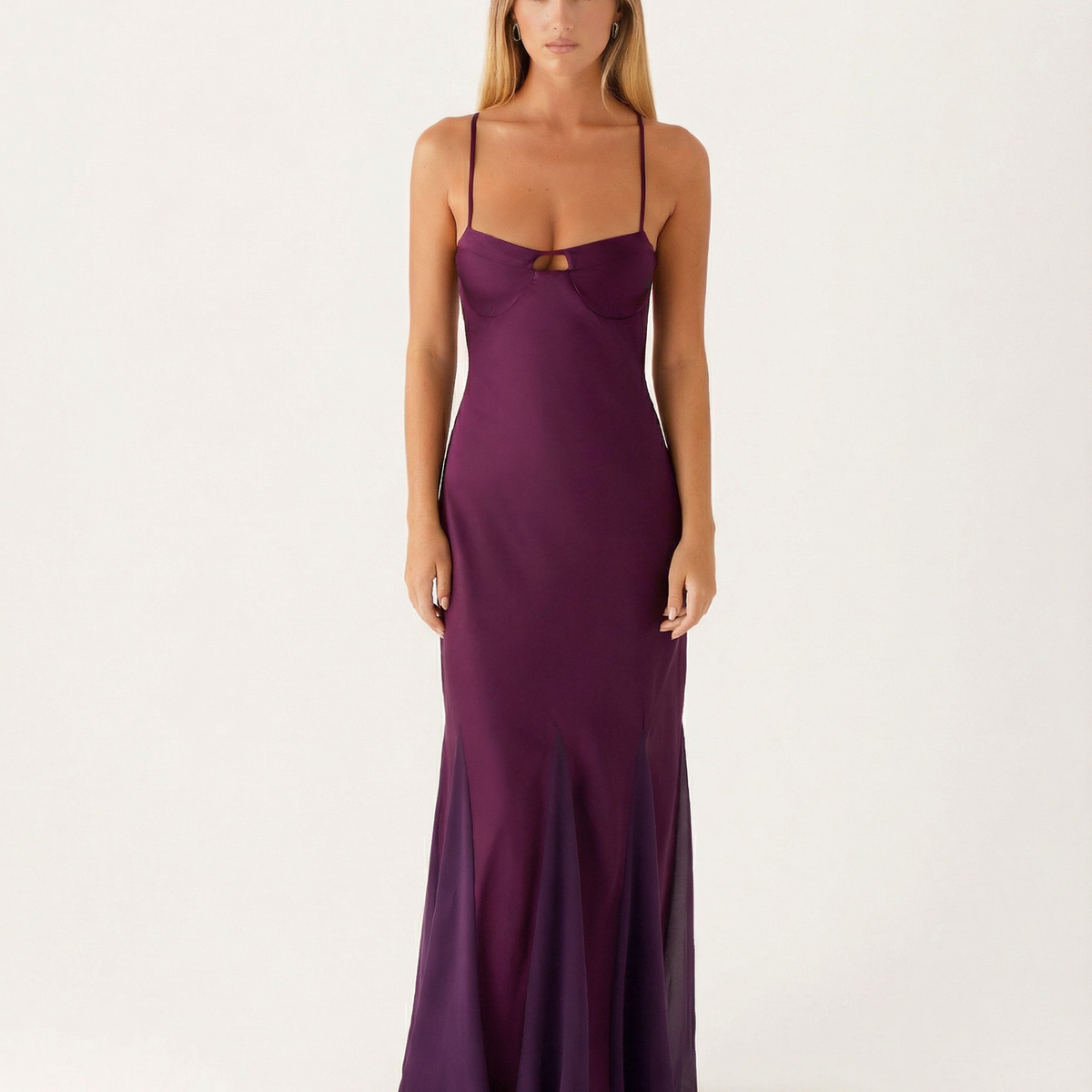 Leona | Maxi Dress with Cut-Out Bust and Open Back