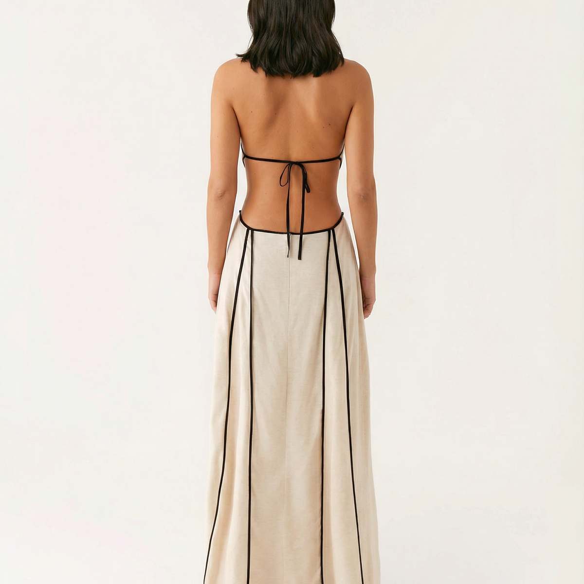 Valerie | Maxi Dress with Halter Cut-Out Detail