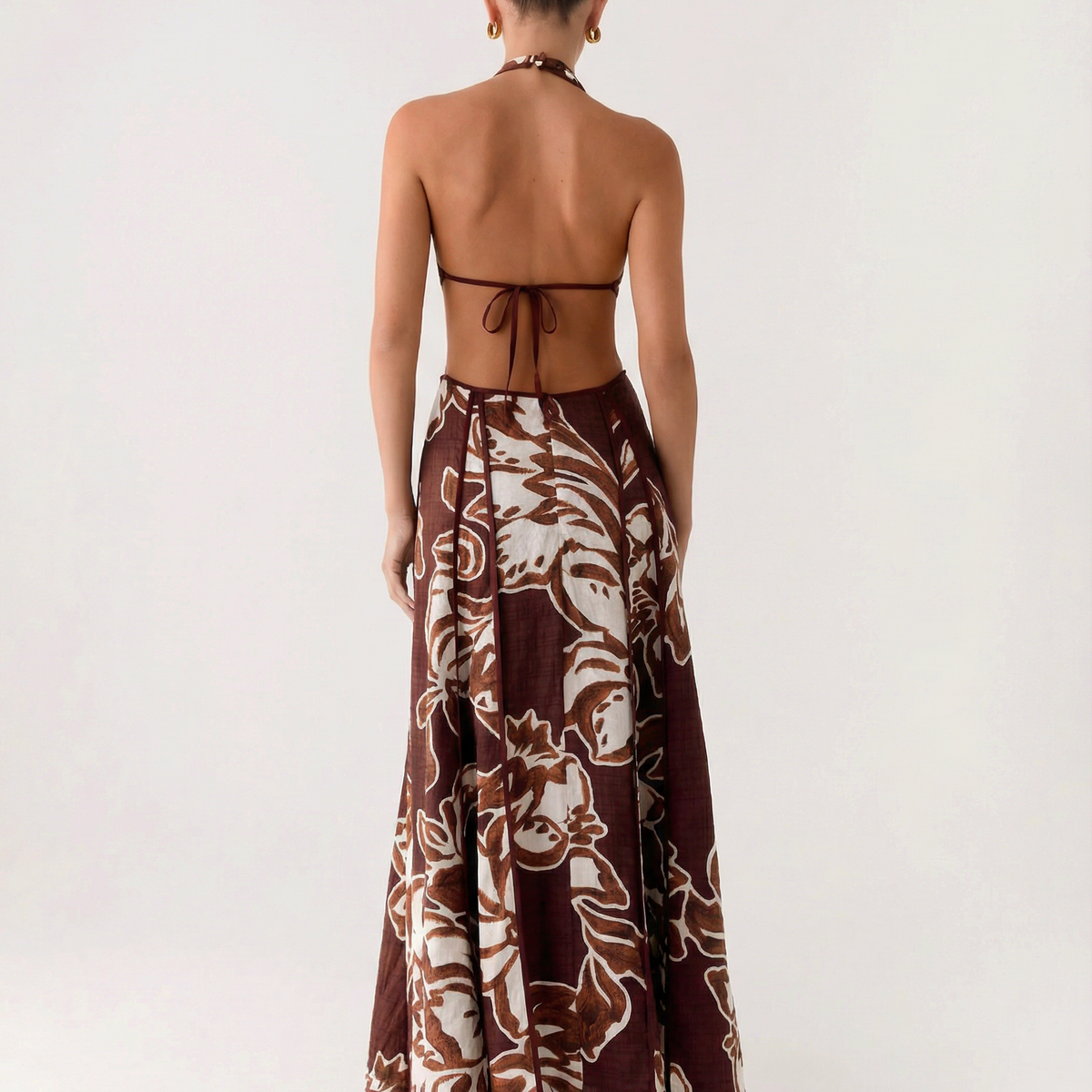 Valerie | Maxi Dress with Halter Cut-Out Detail