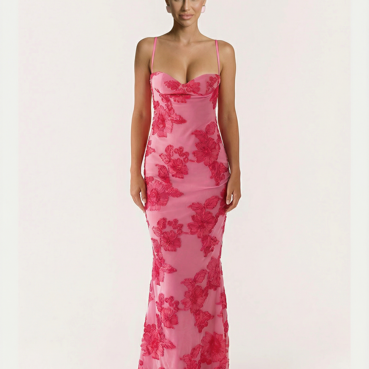 Caitlin | Maxi Dress with Sweetheart Bustier Detail
