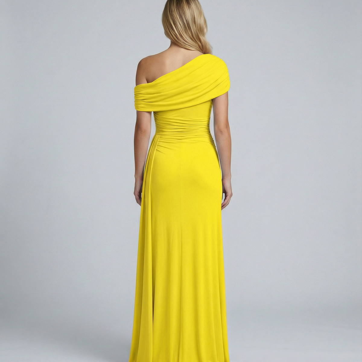 Aida | One Shoulder Ruched Maxi Dress