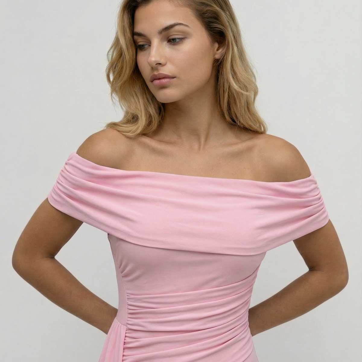 Aida | One Shoulder Ruched Maxi Dress