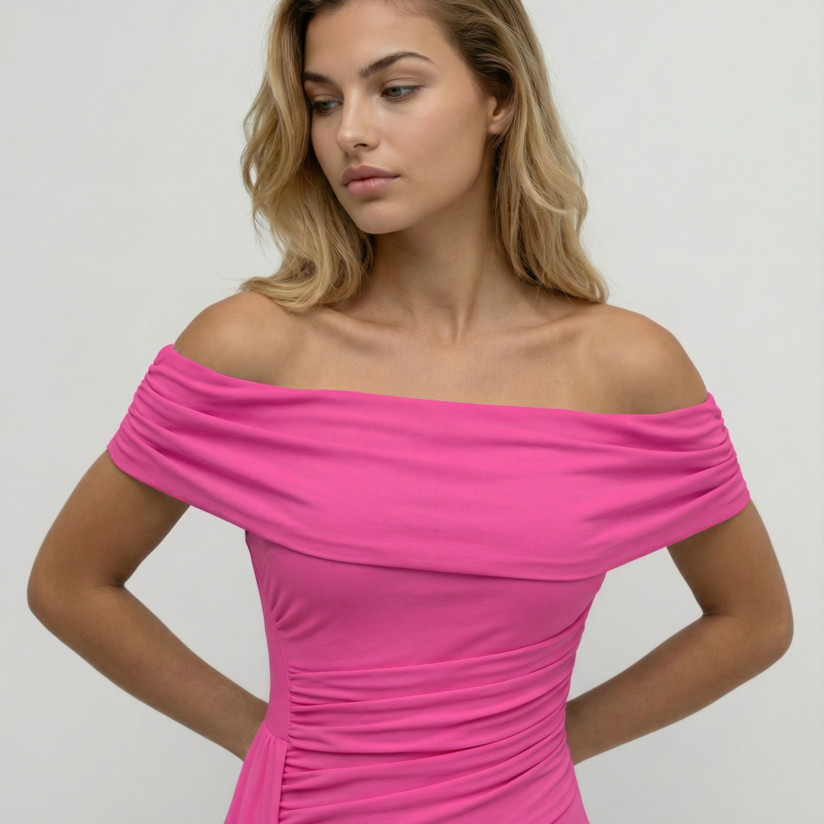Aida | One Shoulder Ruched Maxi Dress