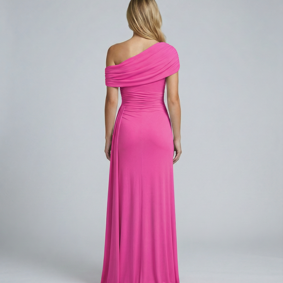 Aida | One Shoulder Ruched Maxi Dress