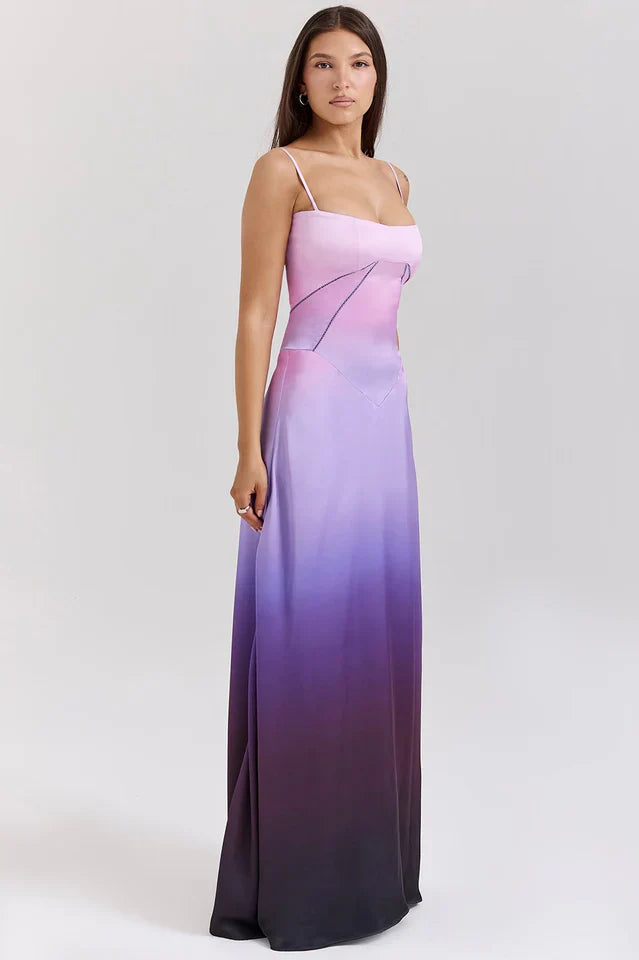 Cherie | Sleeveless Lace-Up Maxi Dress