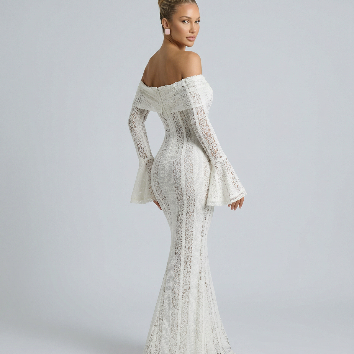 Kerry | Off Shoulder Lace Maxi Dress