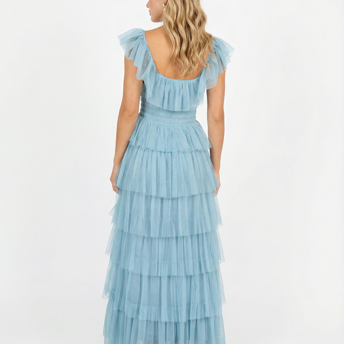 Elba | Maxi Dress with Tiered Ruffle Skirt