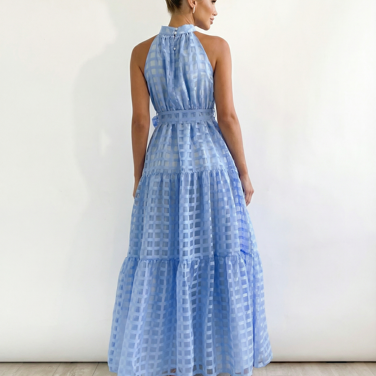 Paige | Maxi Dress with Halter Neck and Tie Waist
