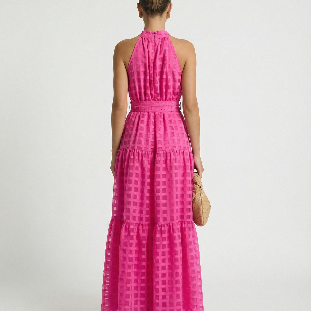 Paige | Maxi Dress with Halter Neck and Tie Waist