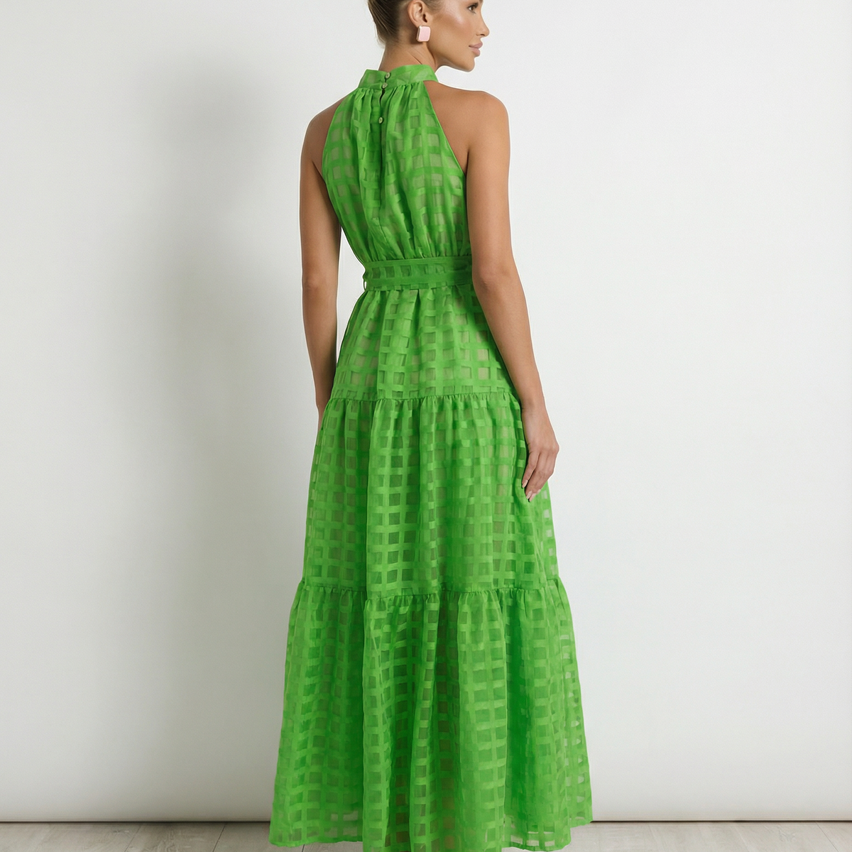 Paige | Maxi Dress with Halter Neck and Tie Waist