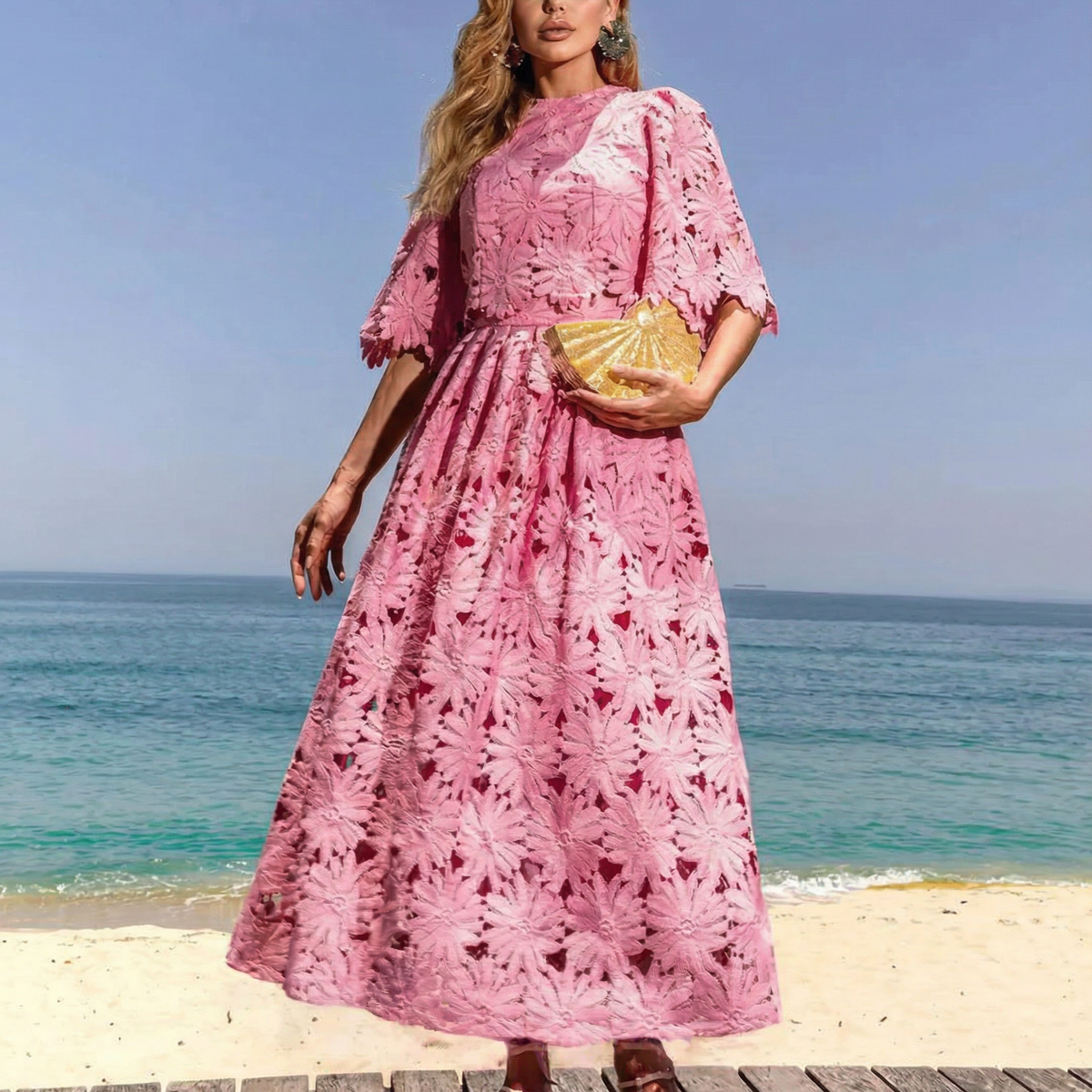 Rhonda | Lace Crop Top & Maxi Skirt Set
