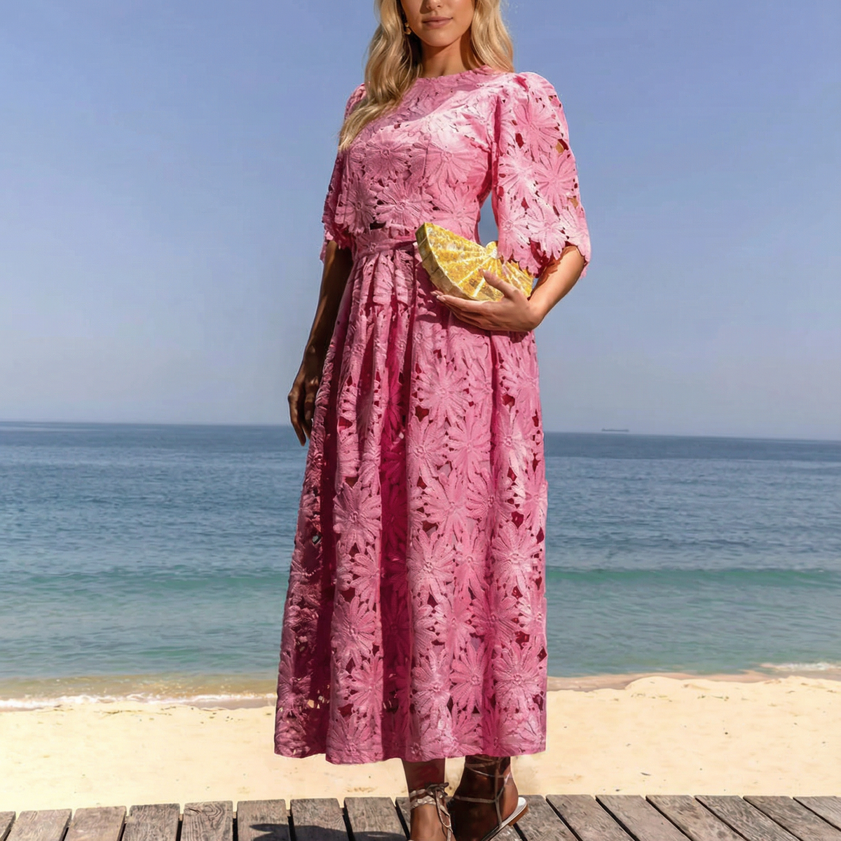 Rhonda | Lace Crop Top & Maxi Skirt Set