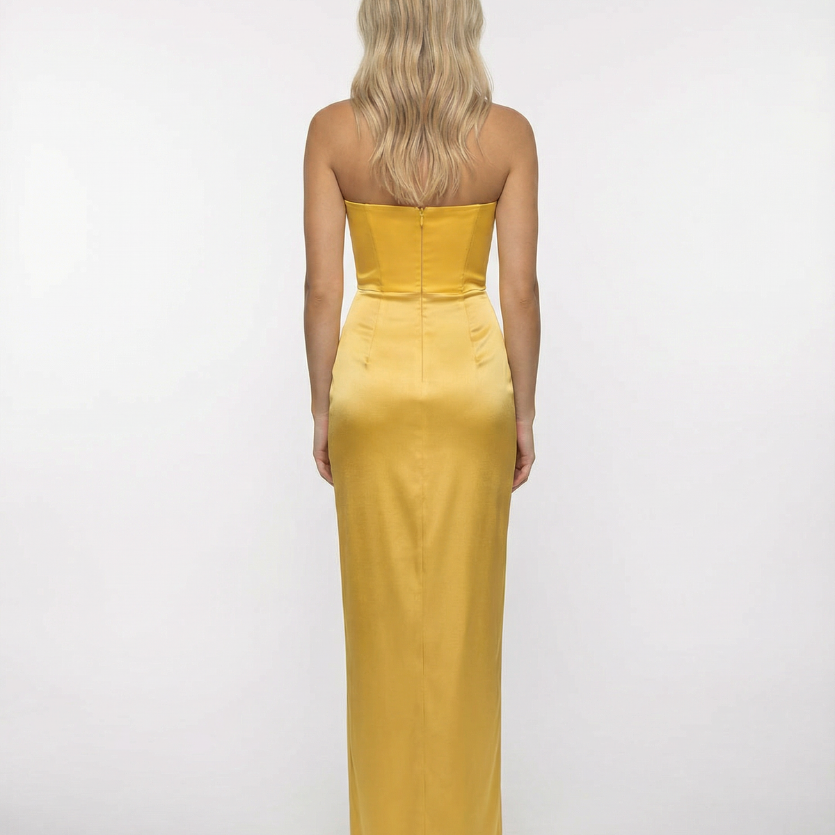 Lea | Maxi Dress with Draped Waist and Strapless Corset