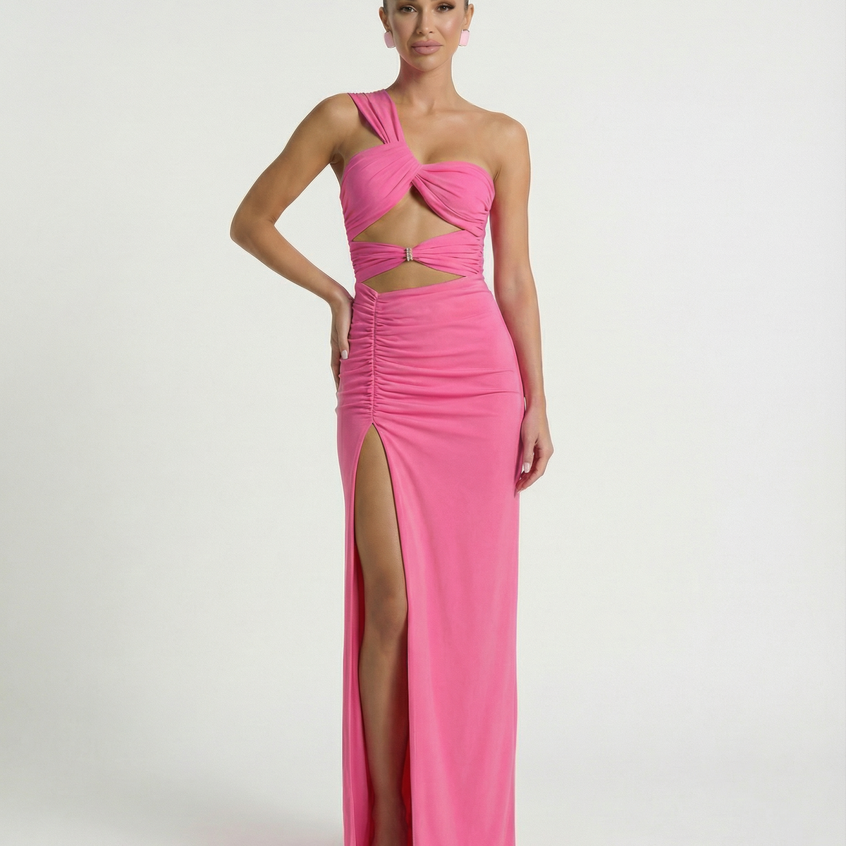 Edna | Maxi Dress with One Shoulder and Cut-Out Detail