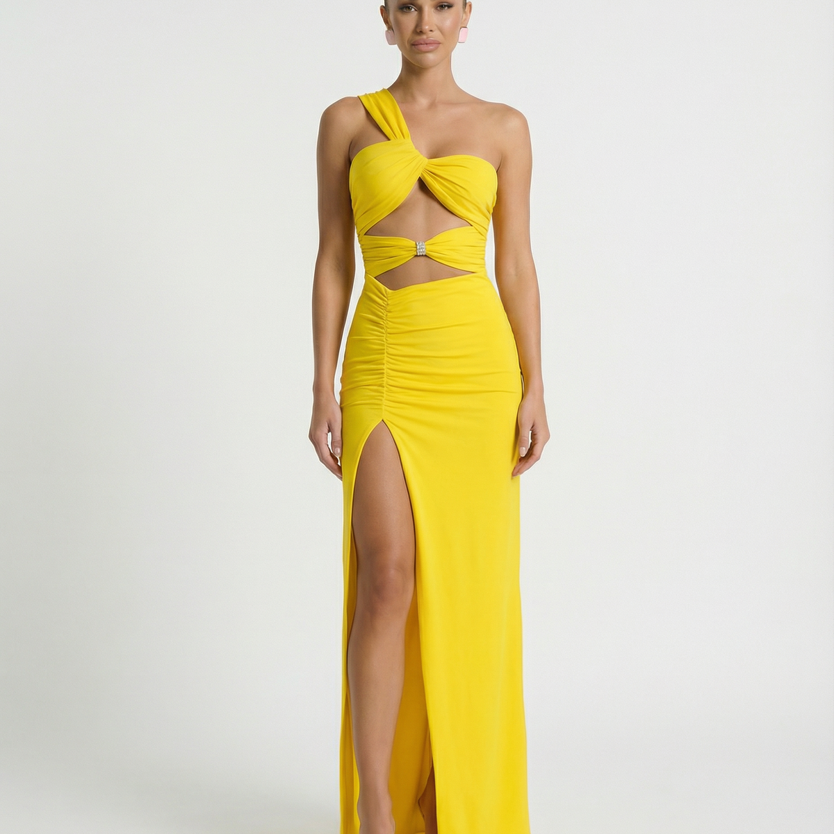 Edna | Maxi Dress with One Shoulder and Cut-Out Detail