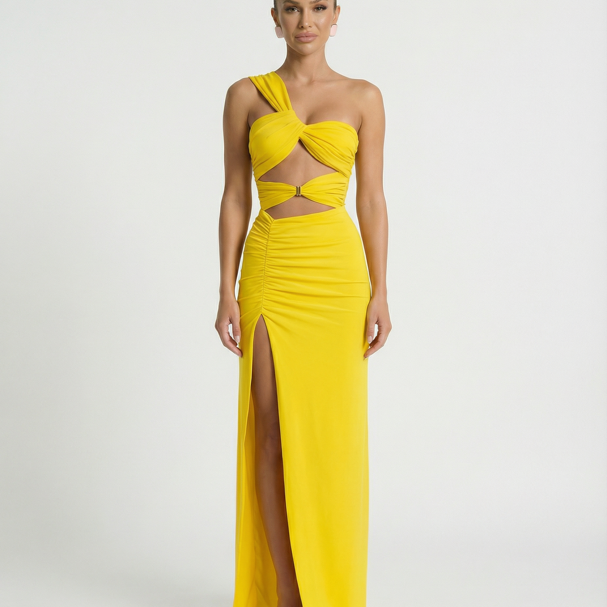 Edna | Maxi Dress with One Shoulder and Cut-Out Detail