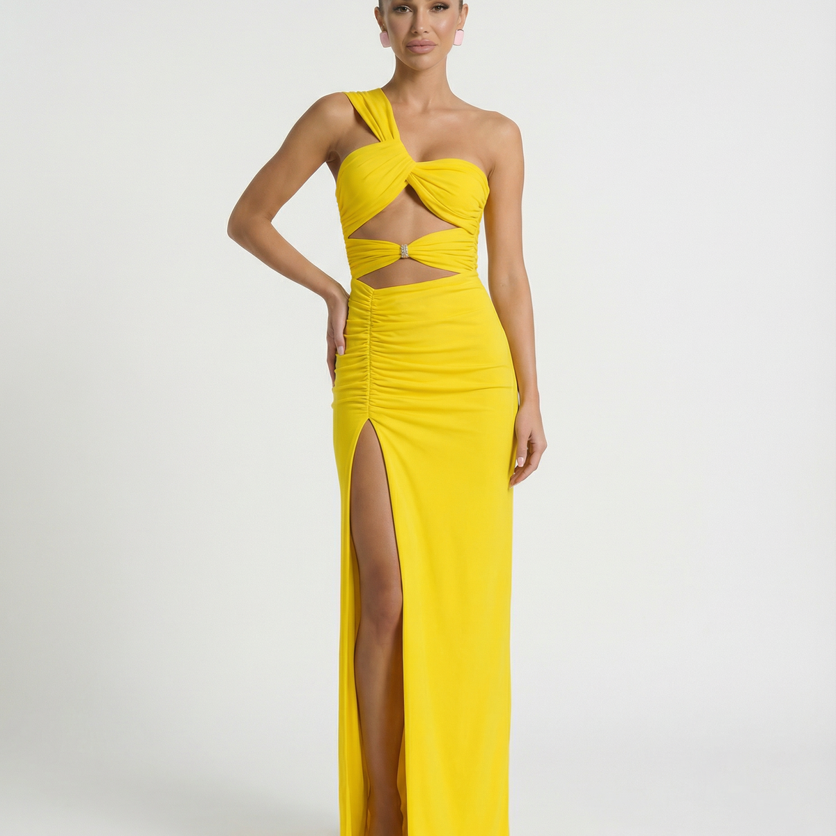Edna | Maxi Dress with One Shoulder and Cut-Out Detail