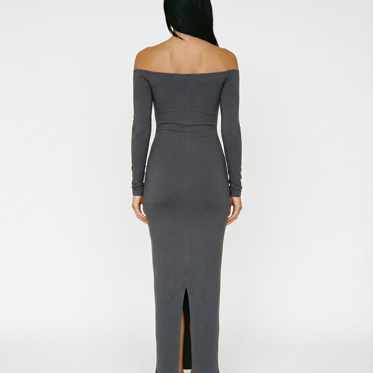 Robbie | Off Shoulder Maxi Dress with Long Sleeves