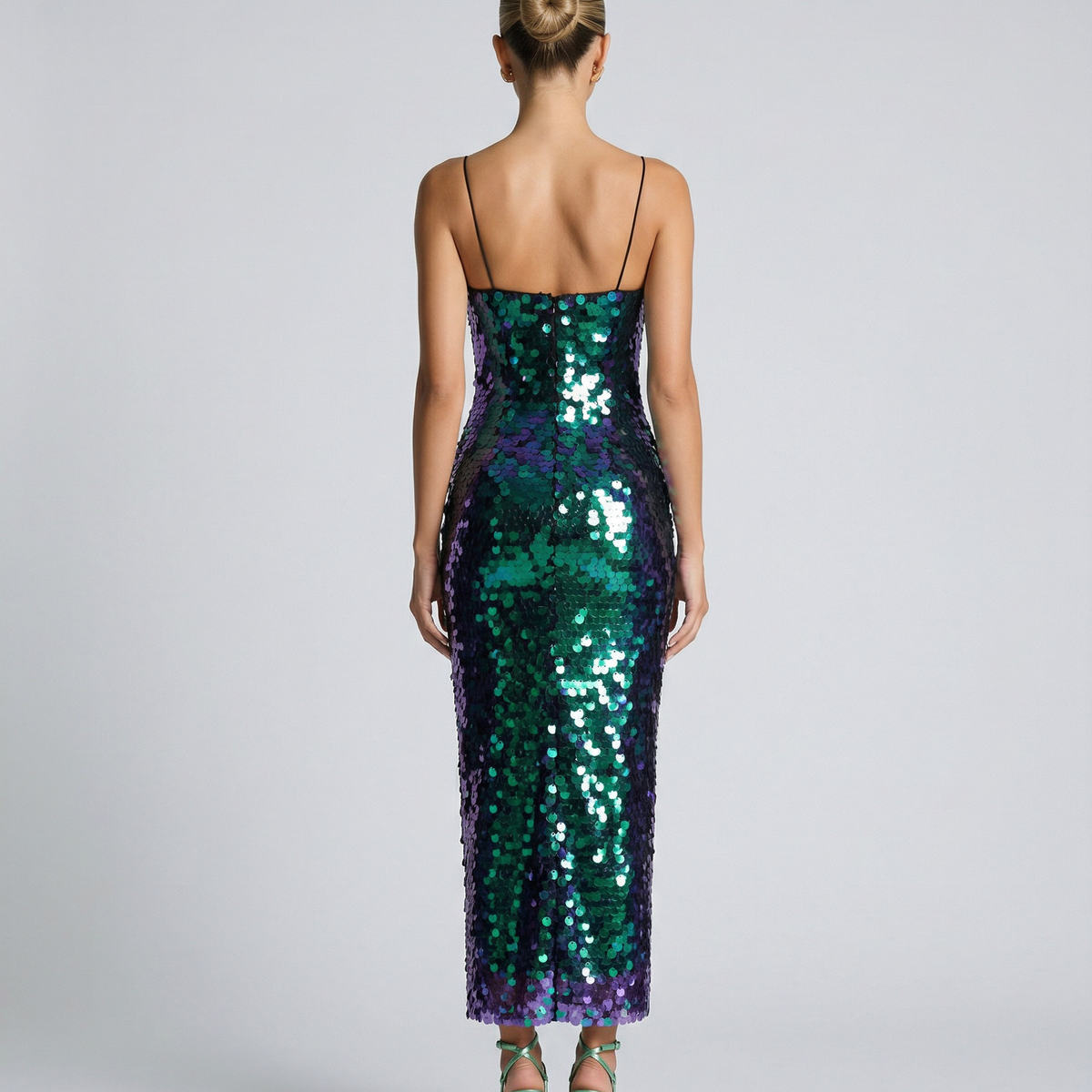 Kelley | Midi Dress with Sequin Detailing