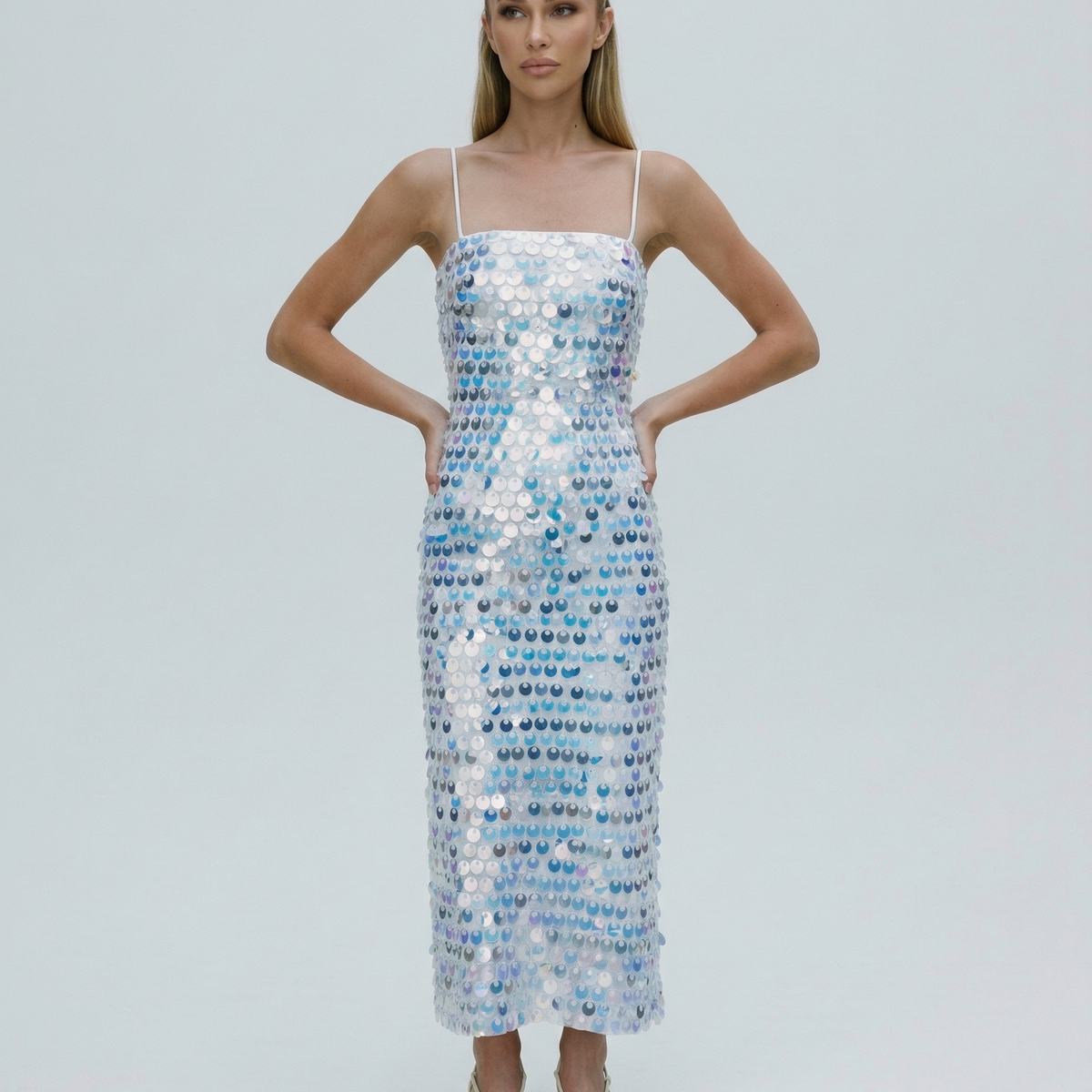 Kelley | Midi Dress with Sequin Detailing