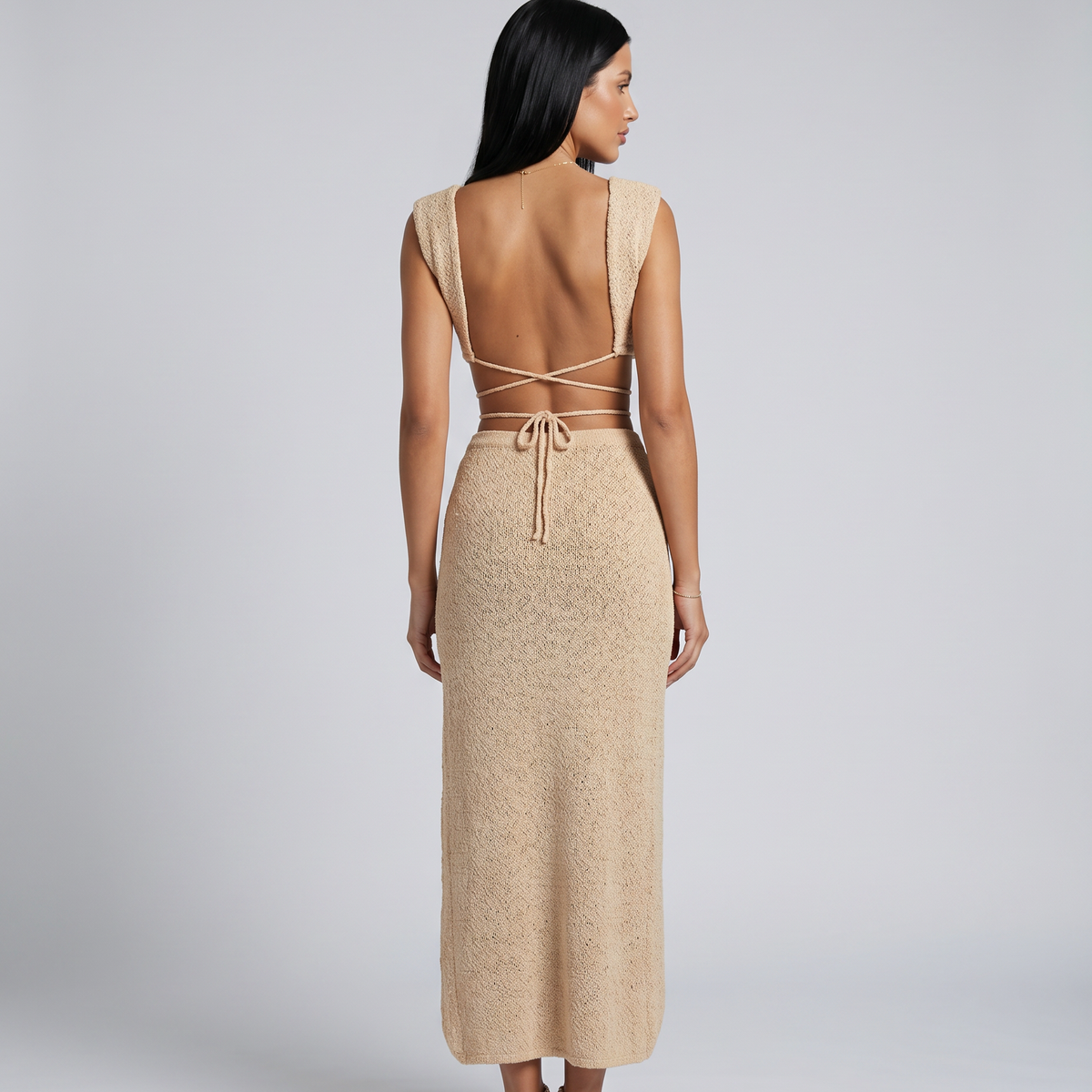 Lydia | Two-Piece Maxi Cover-Up Set with Wrap Skirt