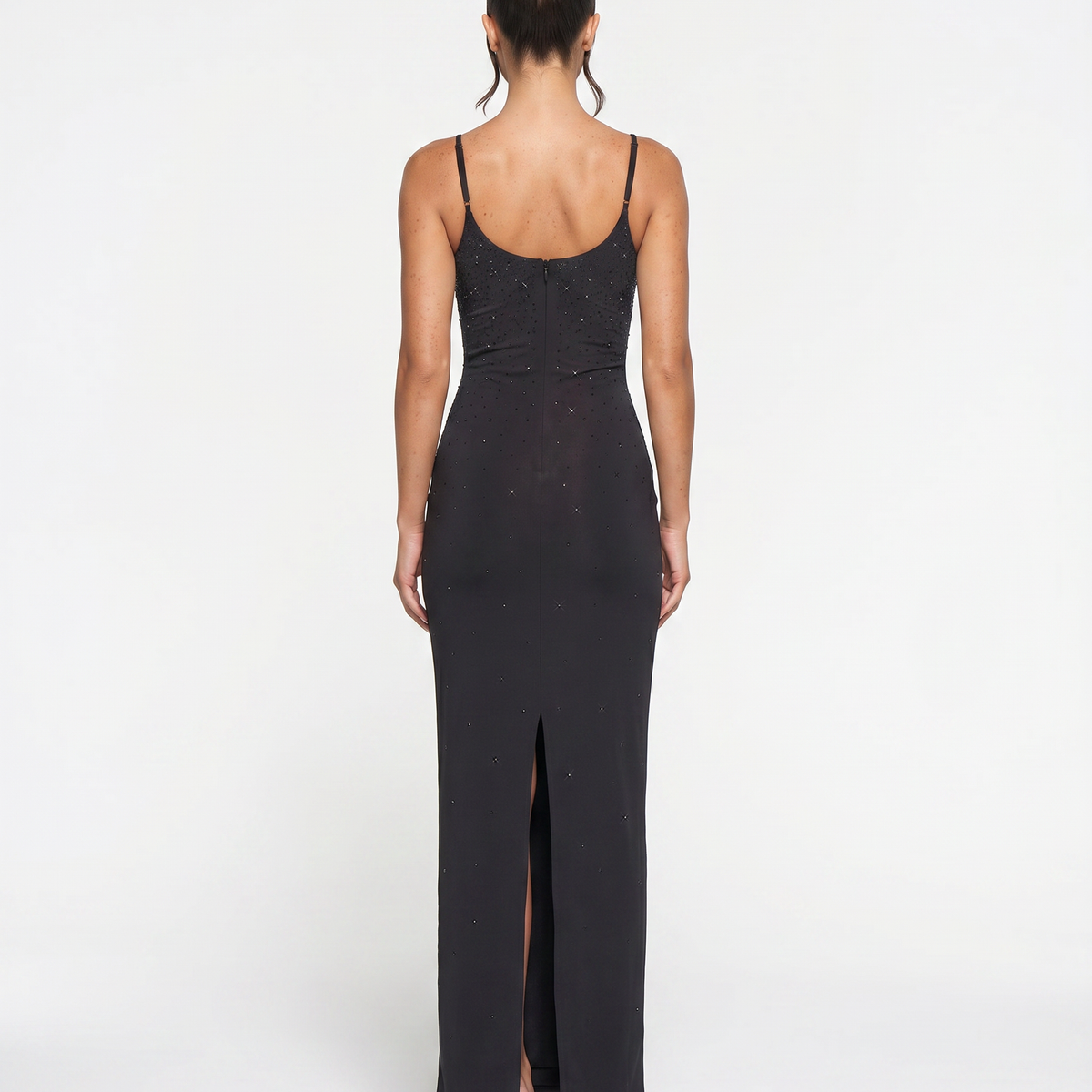 Shari | Maxi Dress with Cami Straps and Side Slit