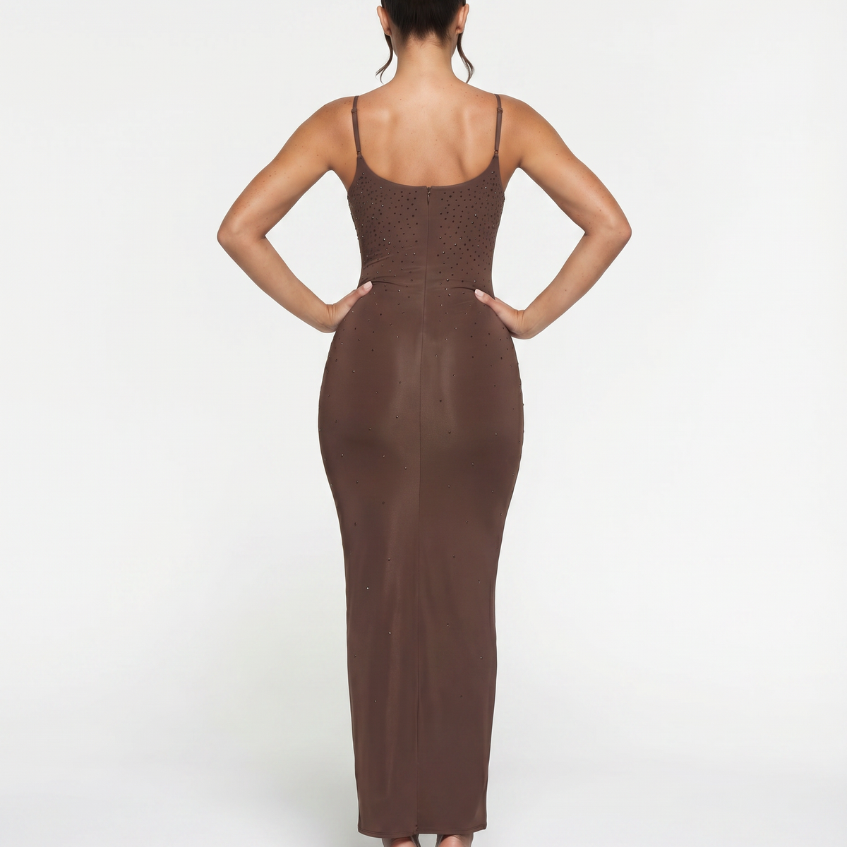 Shari | Maxi Dress with Cami Straps and Side Slit