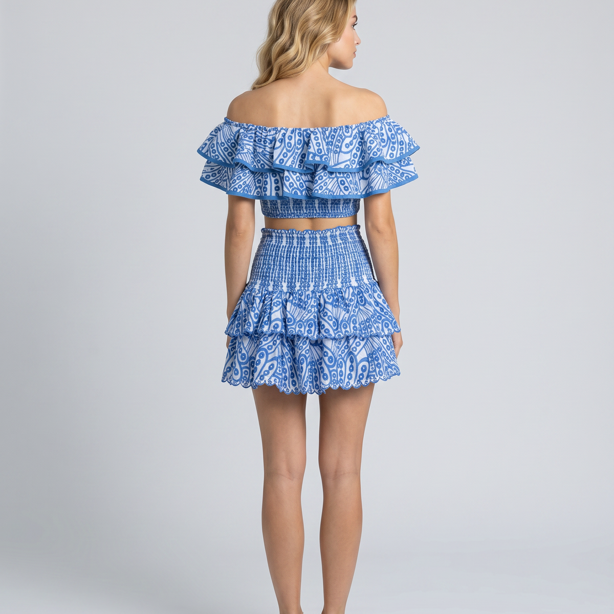 Annie | Two-Piece Ruffle Set with Mini Skirt