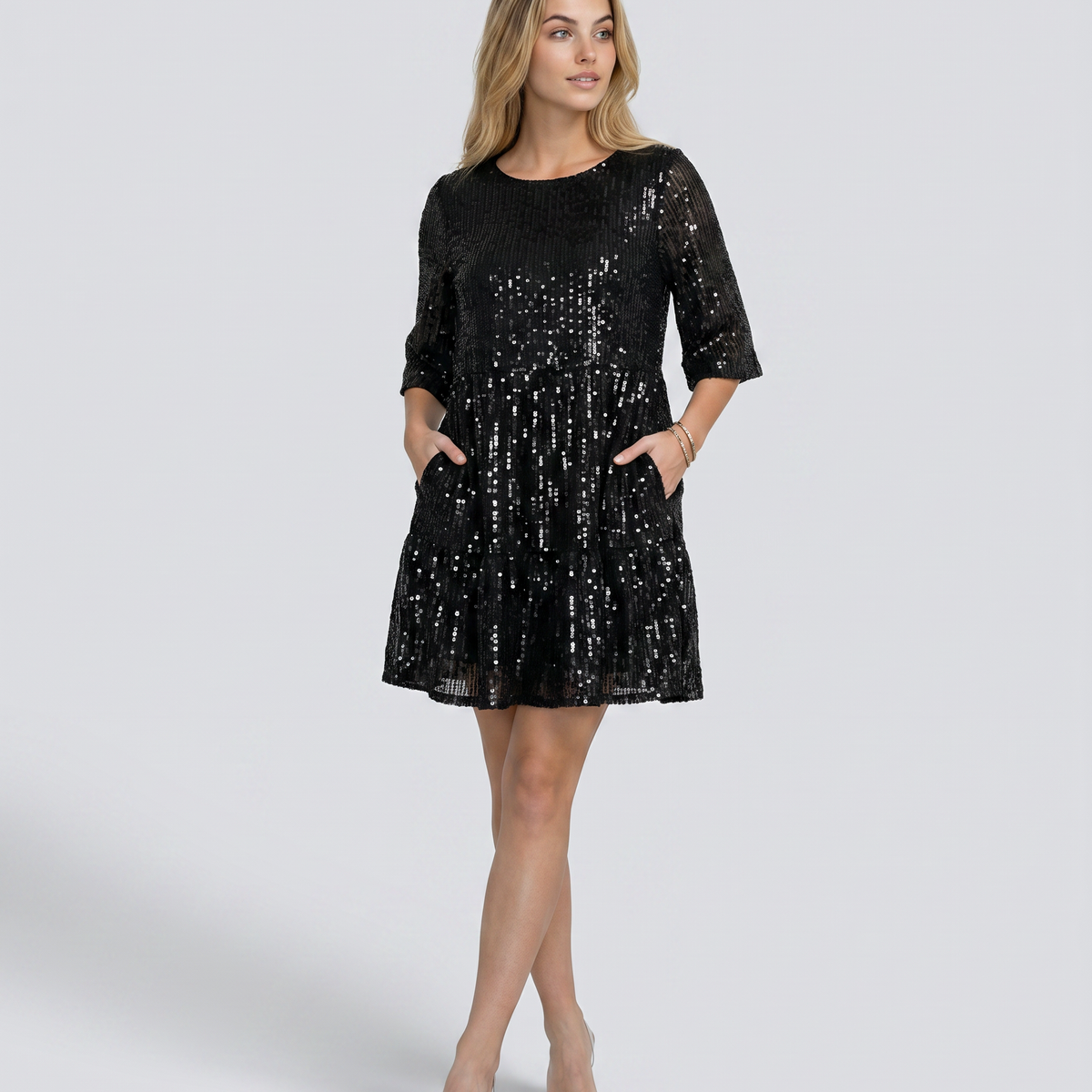 Arlene | Mini Dress with Sequin Finish