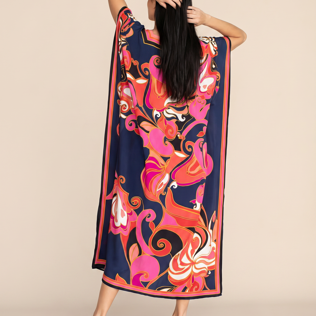 Baylor | Maxi Kaftan Dress with V-Neck and Side Slits
