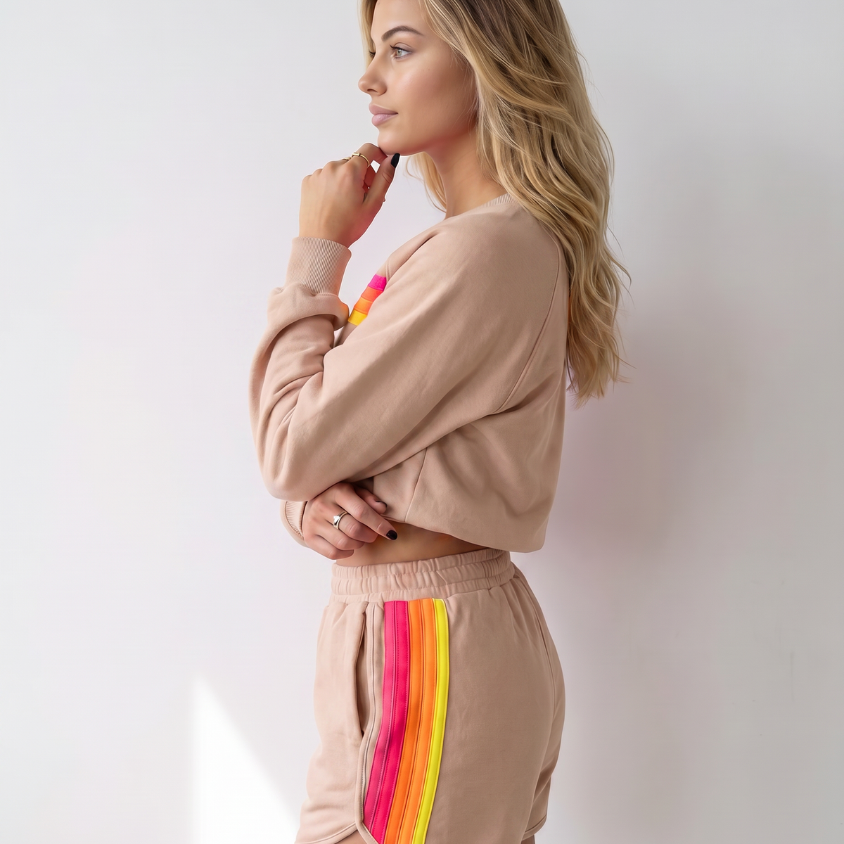 Stacey | Two-Piece Set with Sweatshirt and Shorts