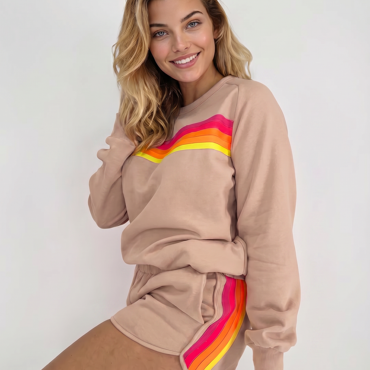 Stacey | Two-Piece Set with Sweatshirt and Shorts