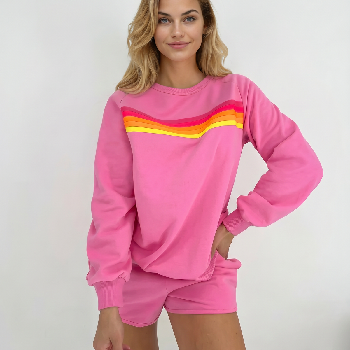 Stacey | Two-Piece Set with Sweatshirt and Shorts