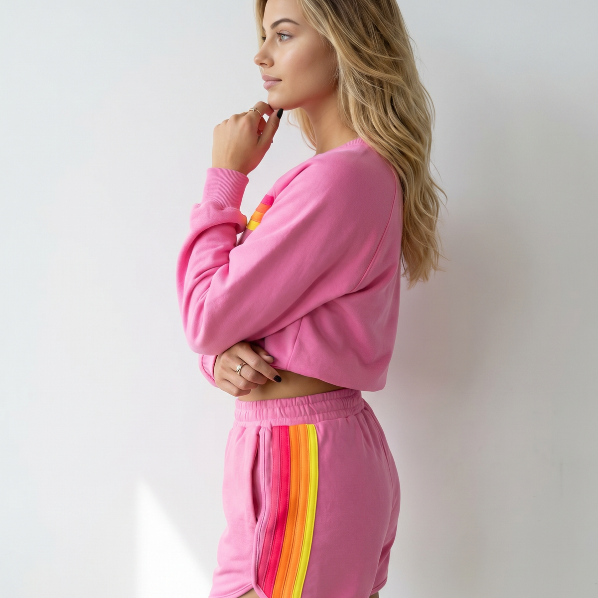 Stacey | Two-Piece Set with Sweatshirt and Shorts