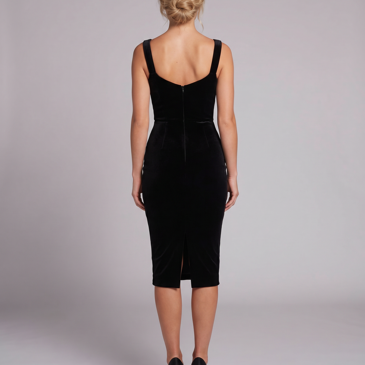 Ruby | Midi Dress with Lace Corset Panel