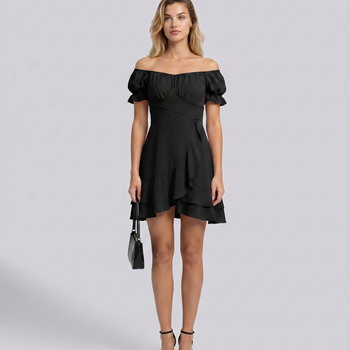 Shari | Mini Dress with Ruffled Hem