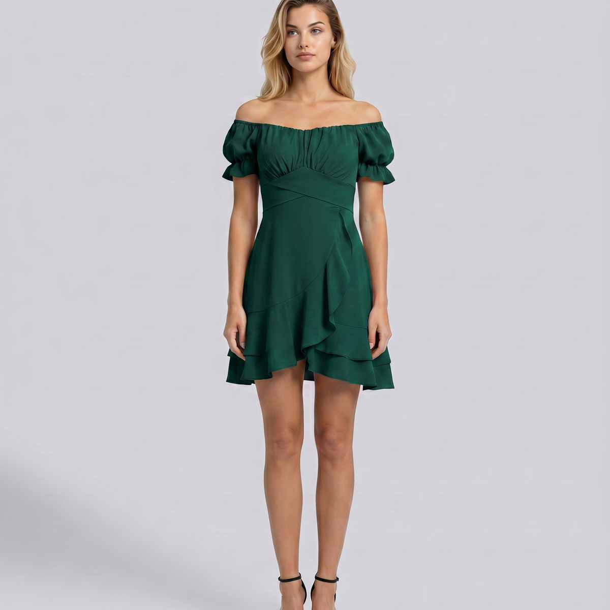 Shari | Mini Dress with Ruffled Hem