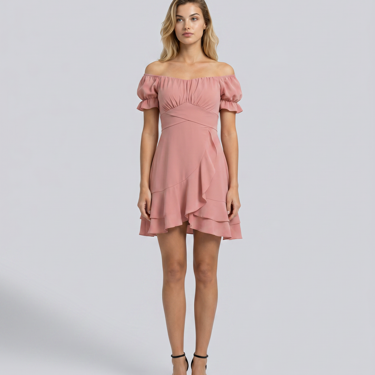 Shari | Mini Dress with Ruffled Hem