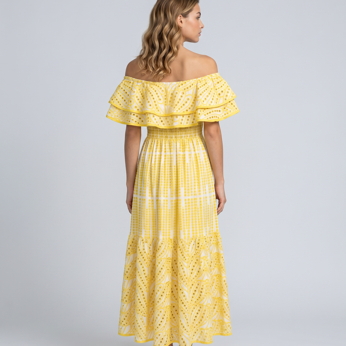 Azariah | Maxi Dress with Off-Shoulder Ruffle Bodice