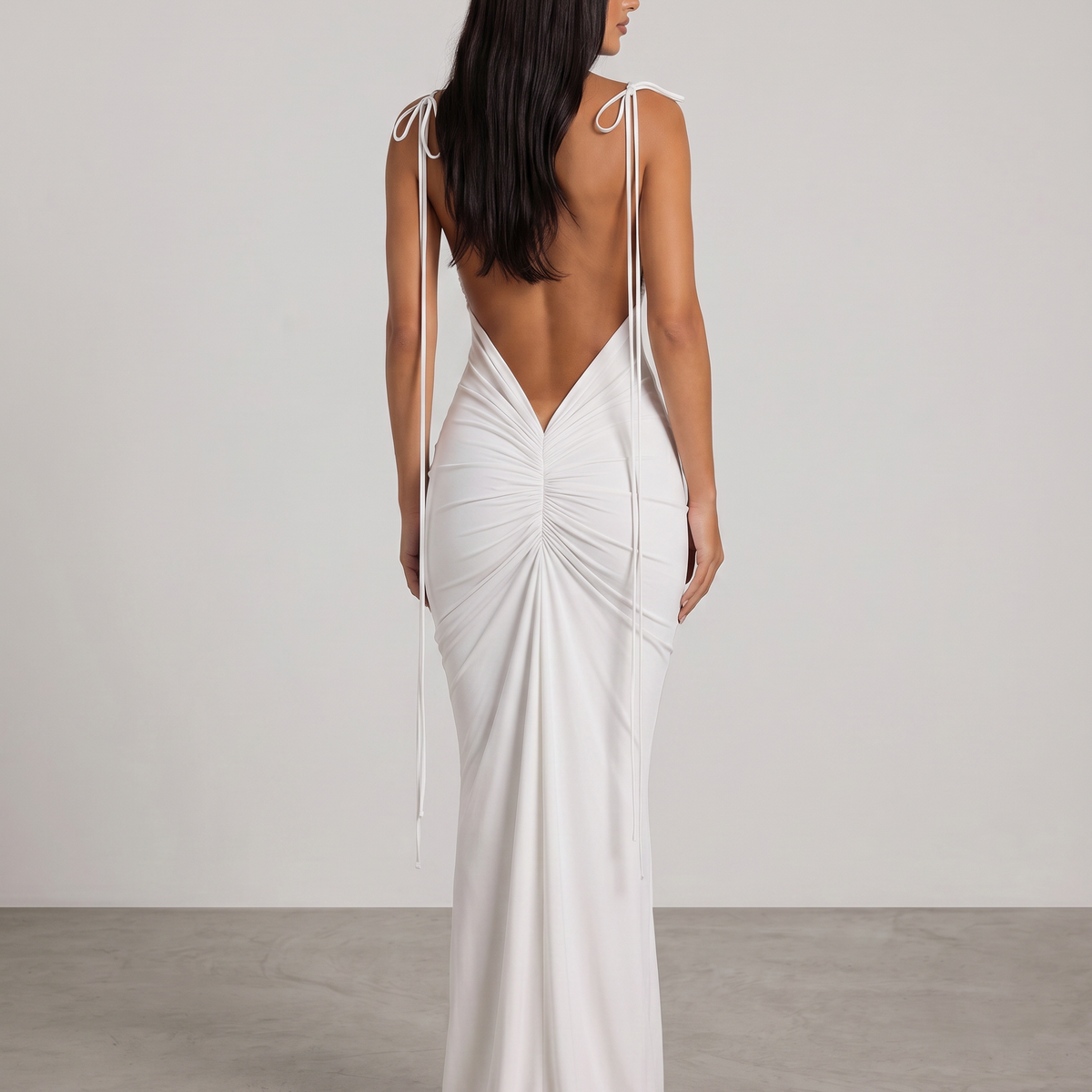 Helen | Slip Maxi Dress with Open Back