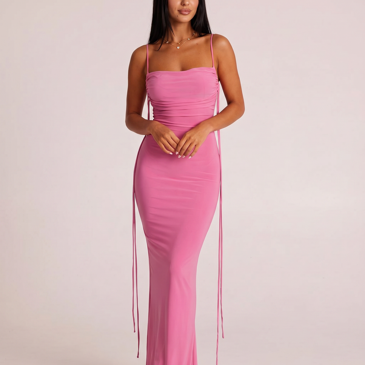 Helen | Slip Maxi Dress with Open Back