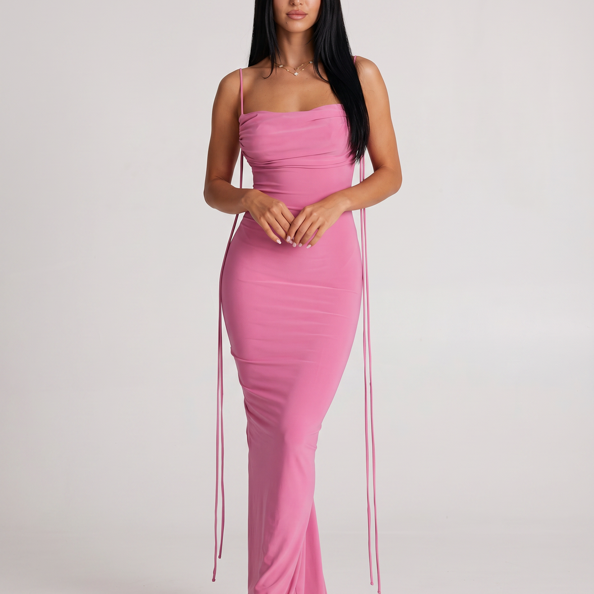 Helen | Slip Maxi Dress with Open Back