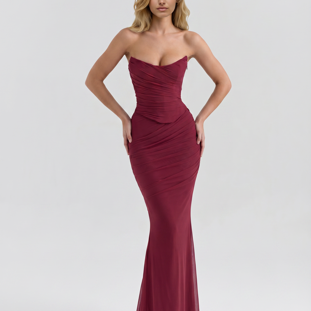 Velma | Maxi Dress with Neck Scarf Detail